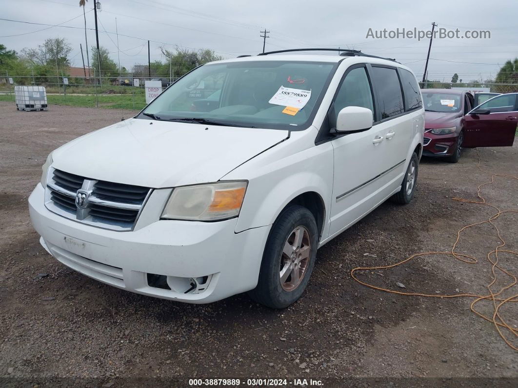 2009 Dodge Grand Caravan Sxt White vin: 2D8HN54XX9R506271