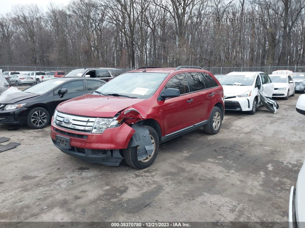 2008 Ford Edge Se Red vin: 2FMDK36C08BA56931