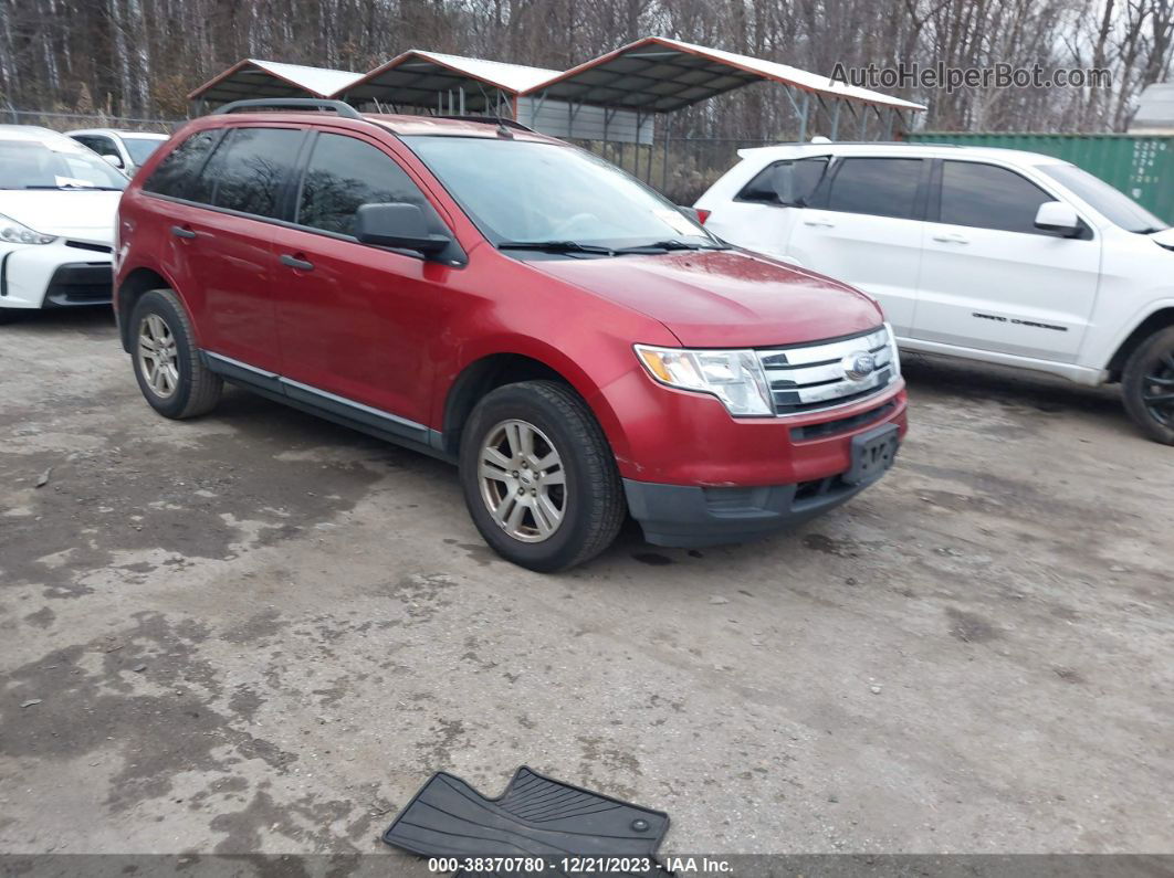 2008 Ford Edge Se Red vin: 2FMDK36C08BA56931