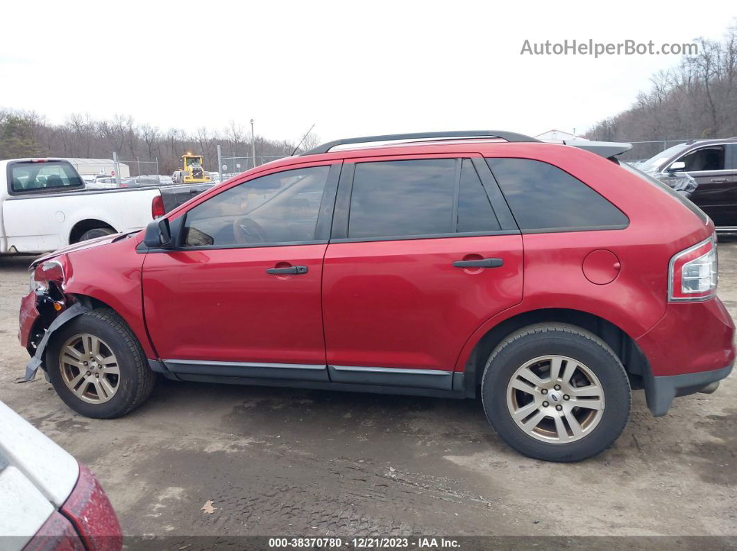 2008 Ford Edge Se Red vin: 2FMDK36C08BA56931