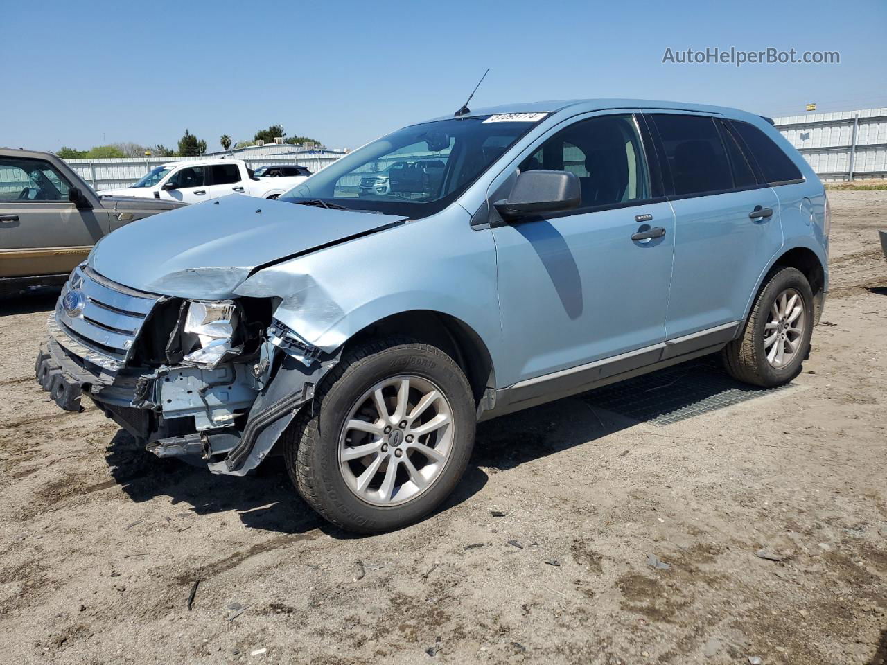 2008 Ford Edge Se Blue vin: 2FMDK36C08BA83613