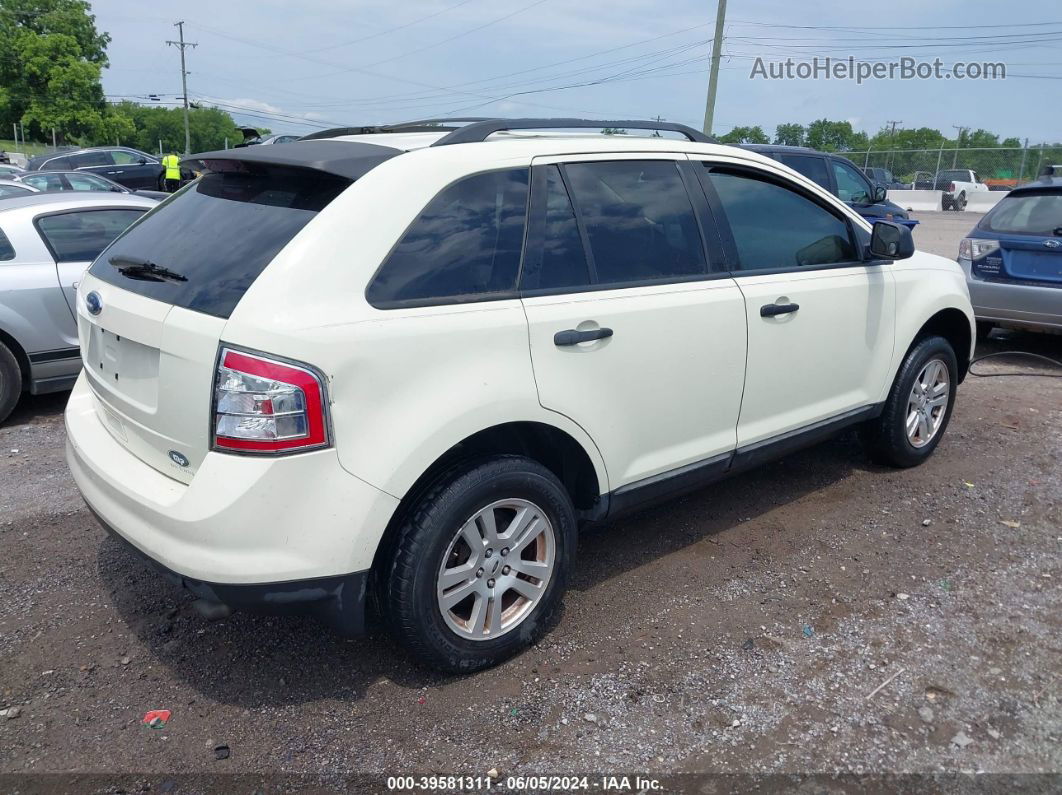 2008 Ford Edge Se White vin: 2FMDK36C08BA91470