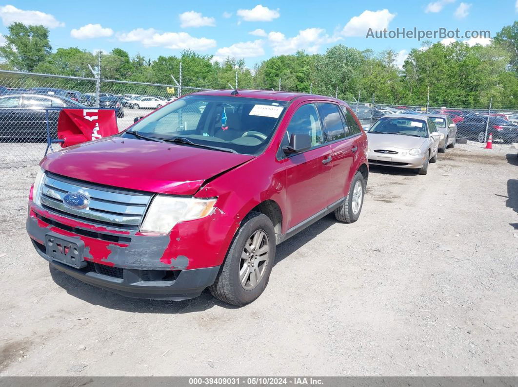 2008 Ford Edge Se Red vin: 2FMDK36C18BA04787