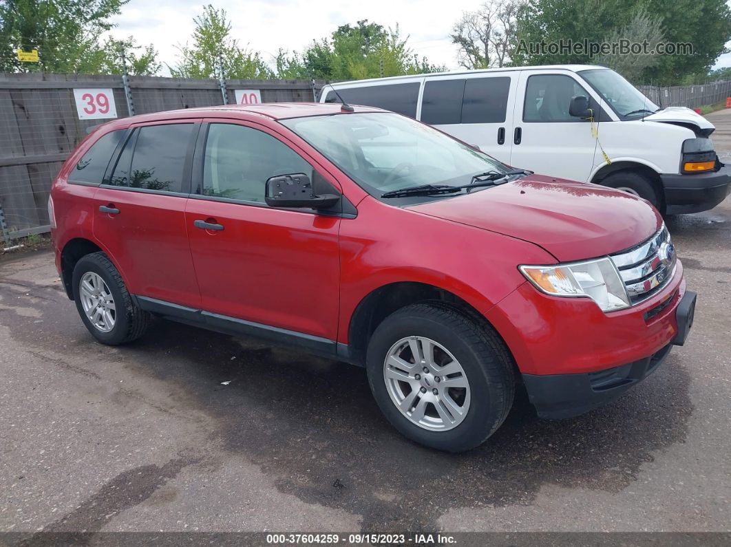 2008 Ford Edge Se Red vin: 2FMDK36C18BA59059