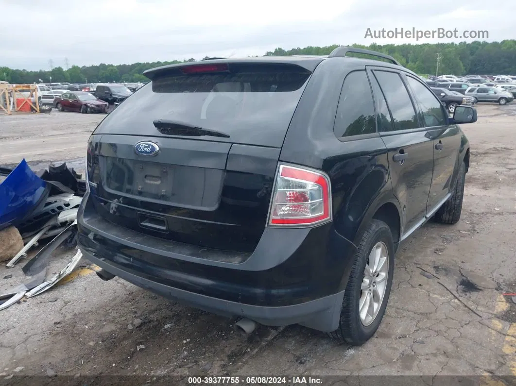 2008 Ford Edge Se Black vin: 2FMDK36C18BB12844