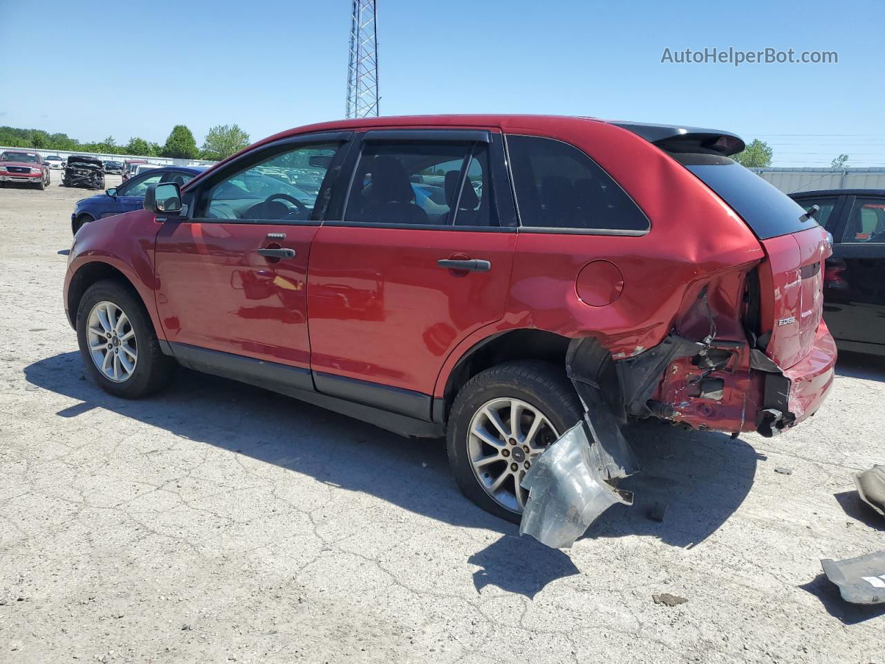 2008 Ford Edge Se Red vin: 2FMDK36C18BB49375