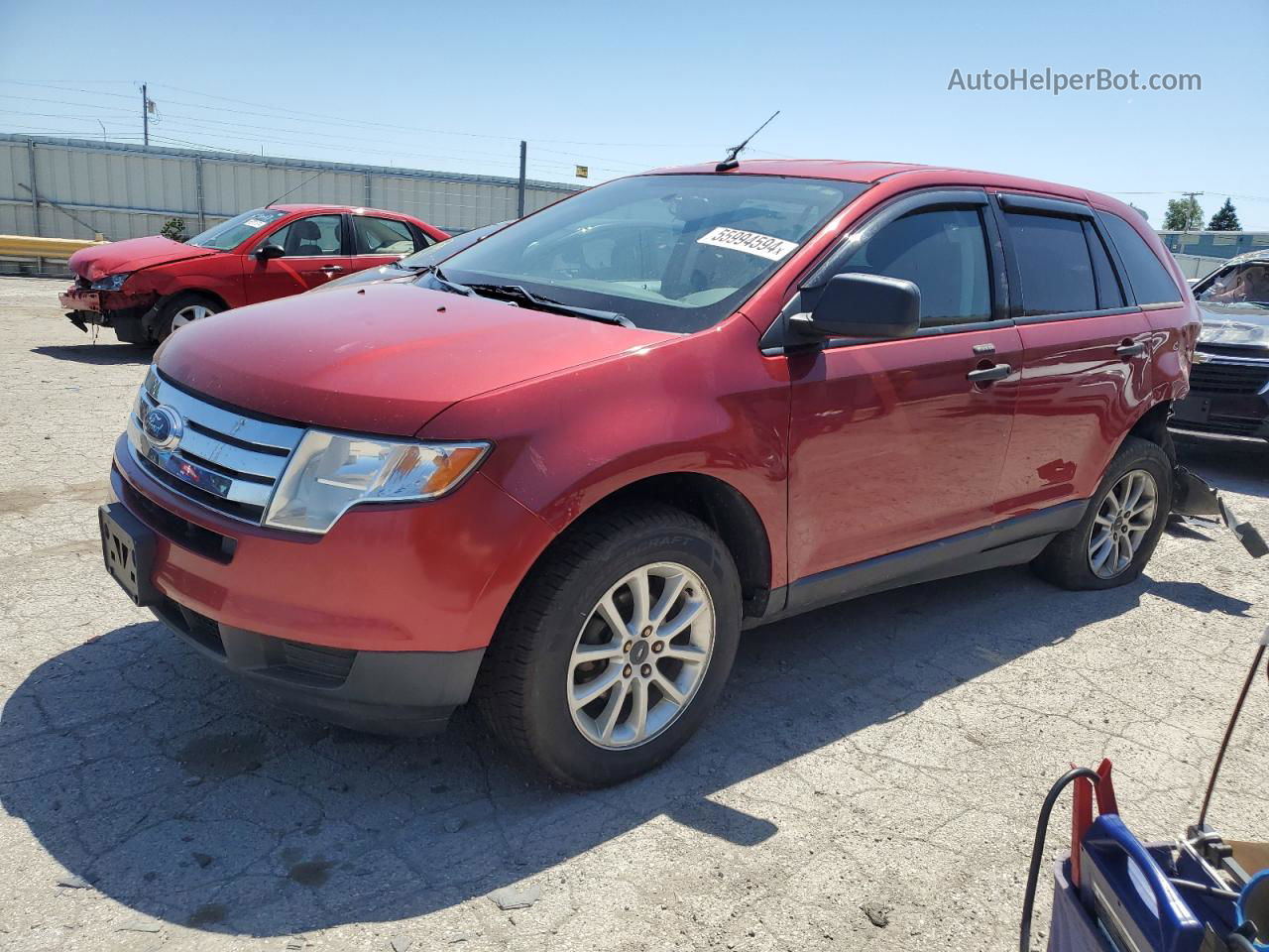 2008 Ford Edge Se Red vin: 2FMDK36C18BB49375