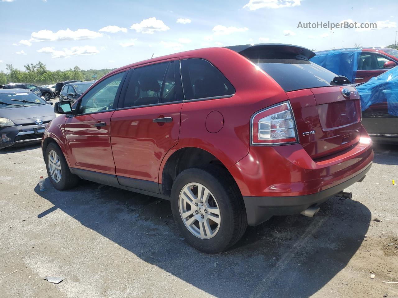 2008 Ford Edge Se Красный vin: 2FMDK36C28BA40276