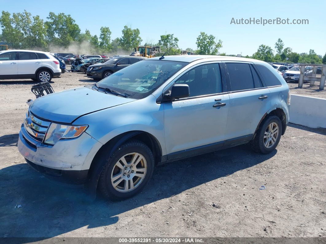 2008 Ford Edge Se Light Blue vin: 2FMDK36C38BA01874