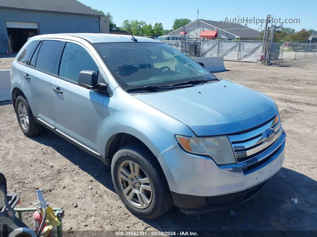 2008 Ford Edge Se Light Blue vin: 2FMDK36C38BA01874