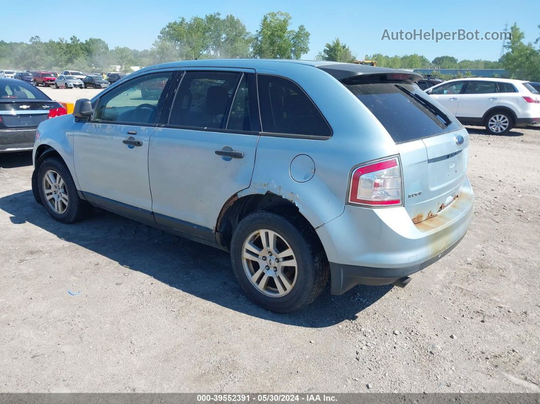 2008 Ford Edge Se Light Blue vin: 2FMDK36C38BA01874