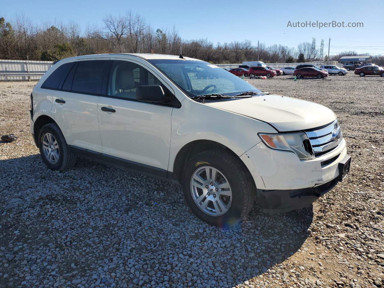 2008 Ford Edge Se Cream vin: 2FMDK36C48BB09386