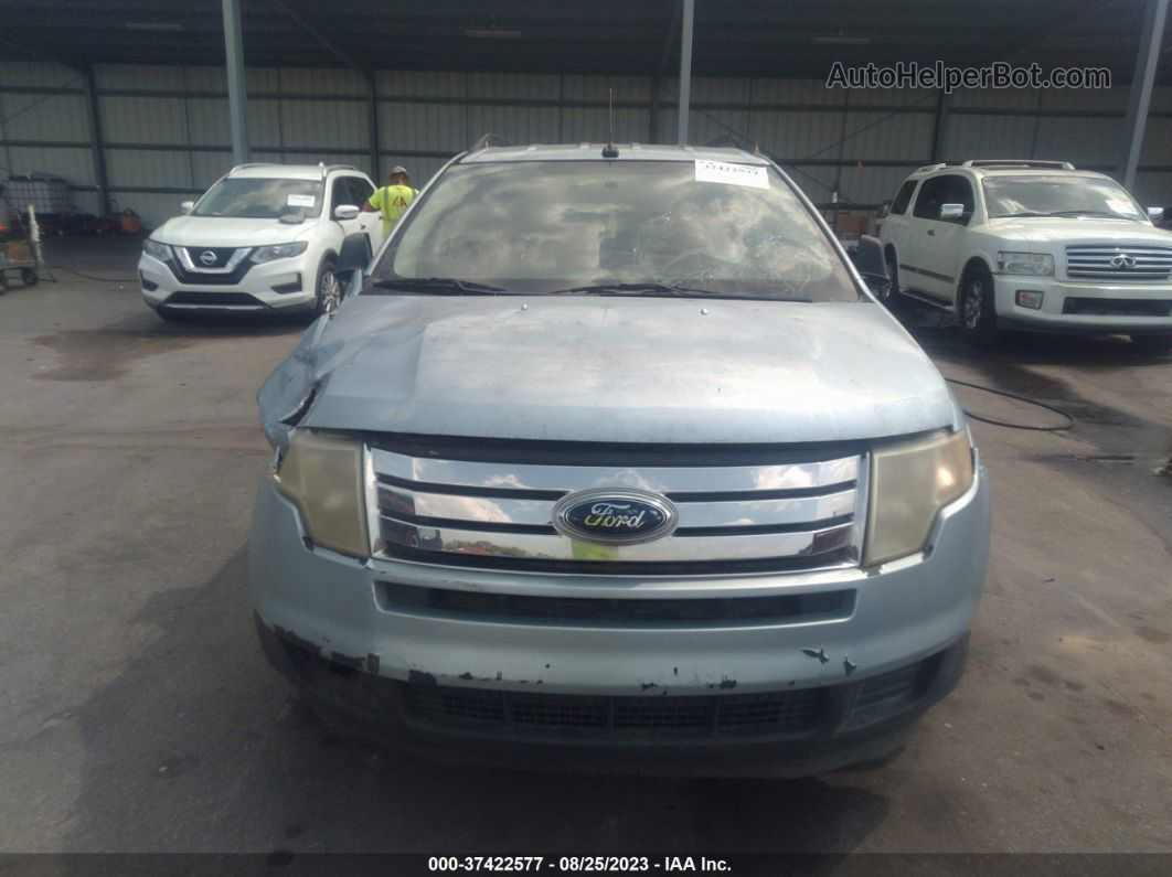 2008 Ford Edge Se Light Blue vin: 2FMDK36C48BB20226