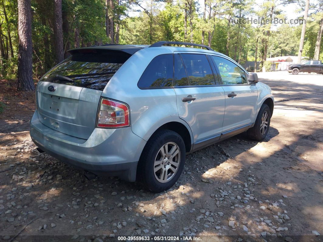 2008 Ford Edge Se Light Blue vin: 2FMDK36C68BA46498