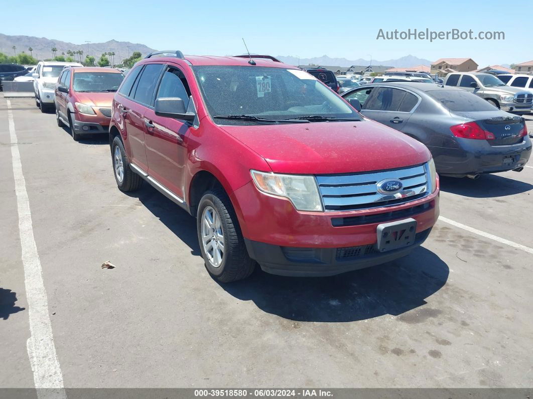 2008 Ford Edge Se Maroon vin: 2FMDK36C78BB08670