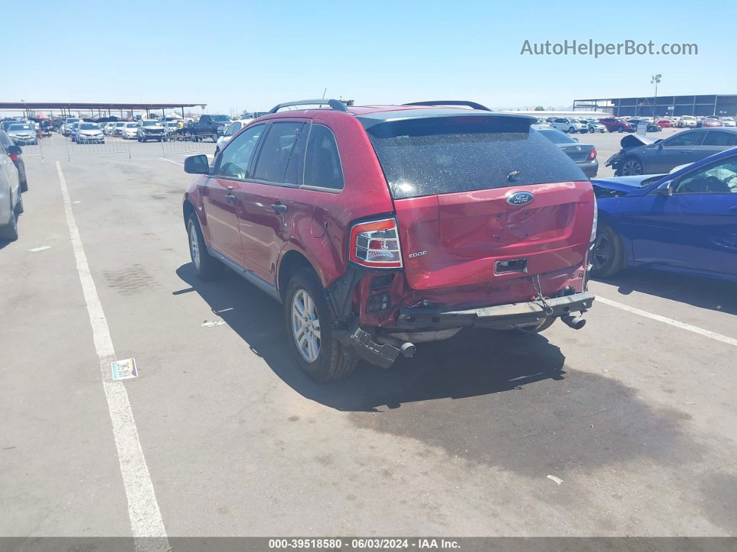 2008 Ford Edge Se Maroon vin: 2FMDK36C78BB08670