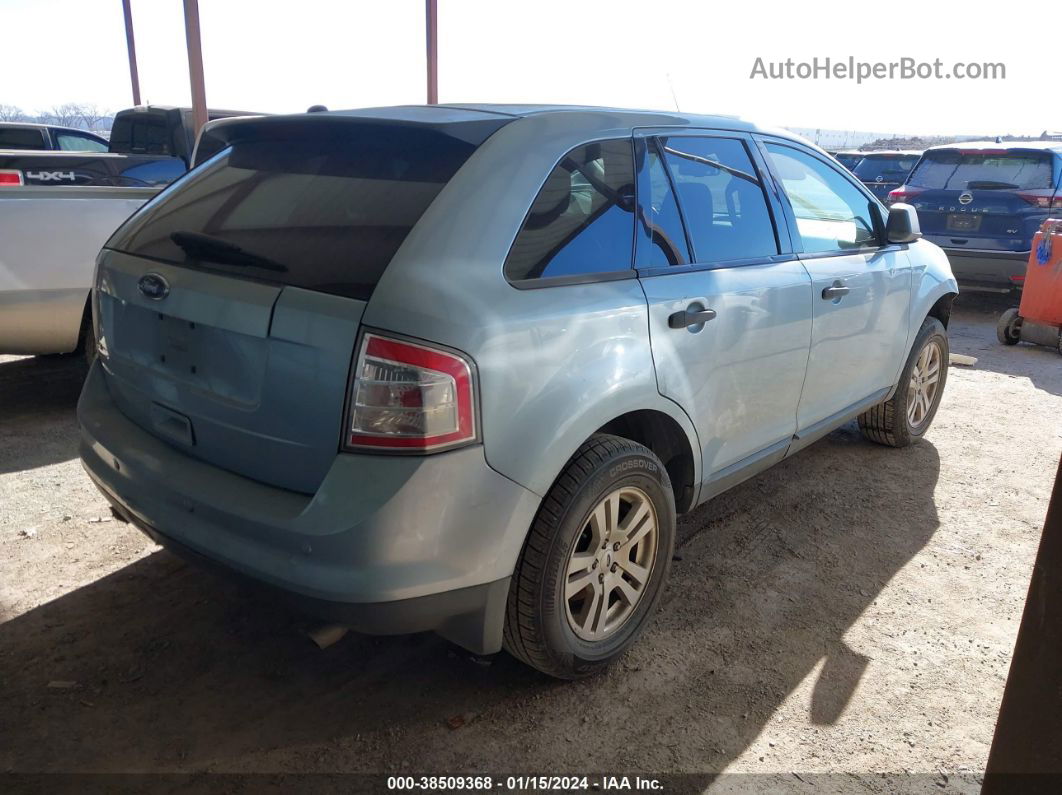 2008 Ford Edge Se Light Blue vin: 2FMDK36C88BA68308