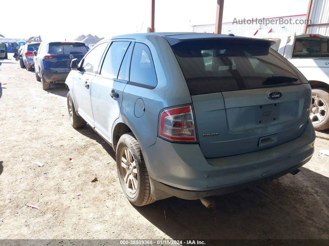 2008 Ford Edge Se Light Blue vin: 2FMDK36C88BA68308