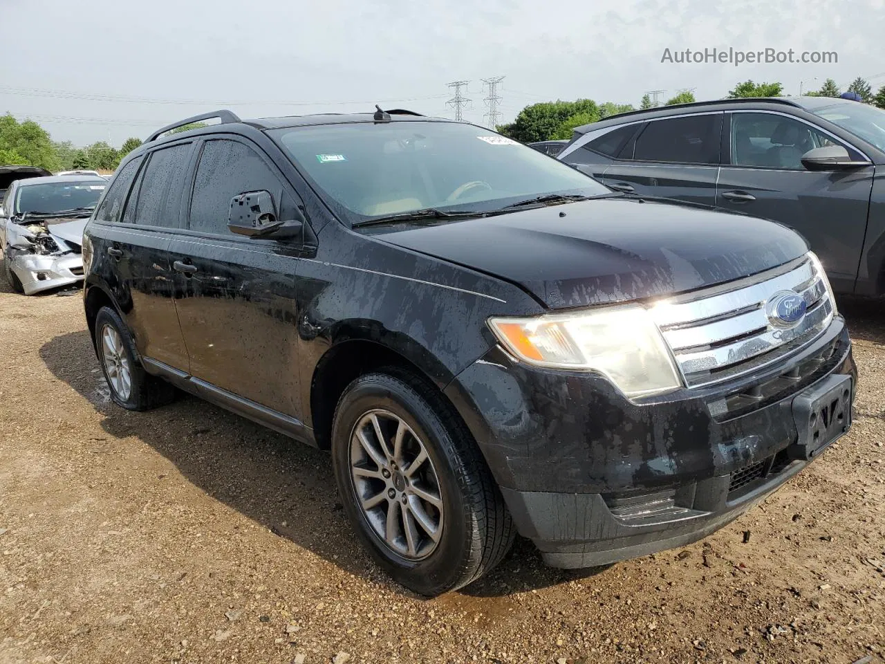 2008 Ford Edge Se Black vin: 2FMDK36C98BA22406