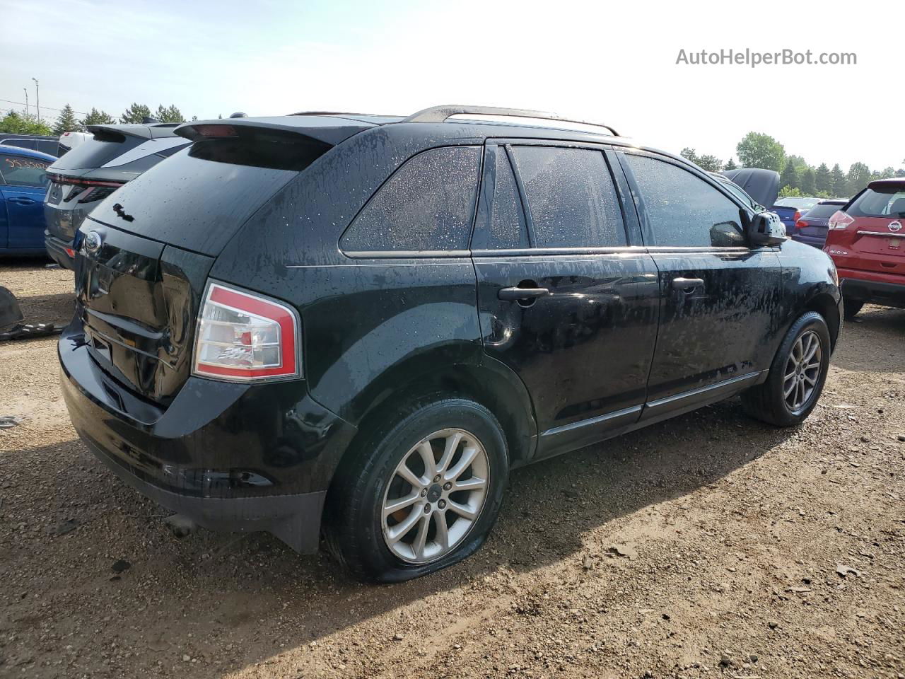 2008 Ford Edge Se Black vin: 2FMDK36C98BA22406