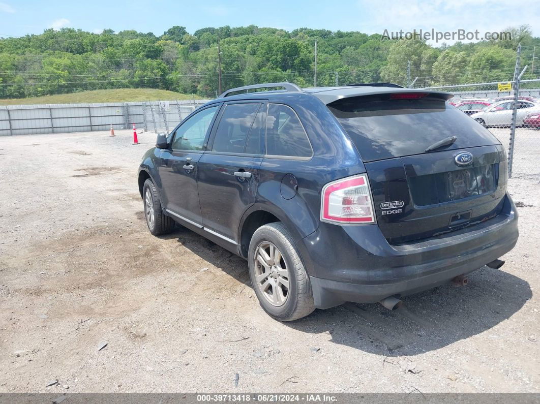 2008 Ford Edge Se Dark Blue vin: 2FMDK36C98BA28304