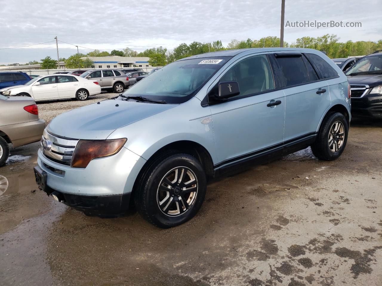 2008 Ford Edge Se Blue vin: 2FMDK36C98BA64655