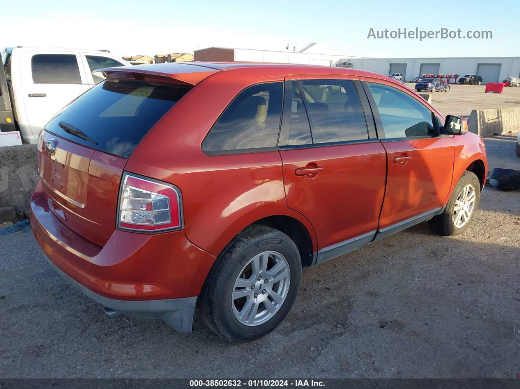 2008 Ford Edge Sel Orange vin: 2FMDK38C08BA12165