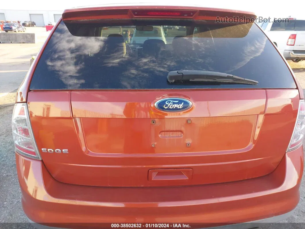 2008 Ford Edge Sel Orange vin: 2FMDK38C08BA12165