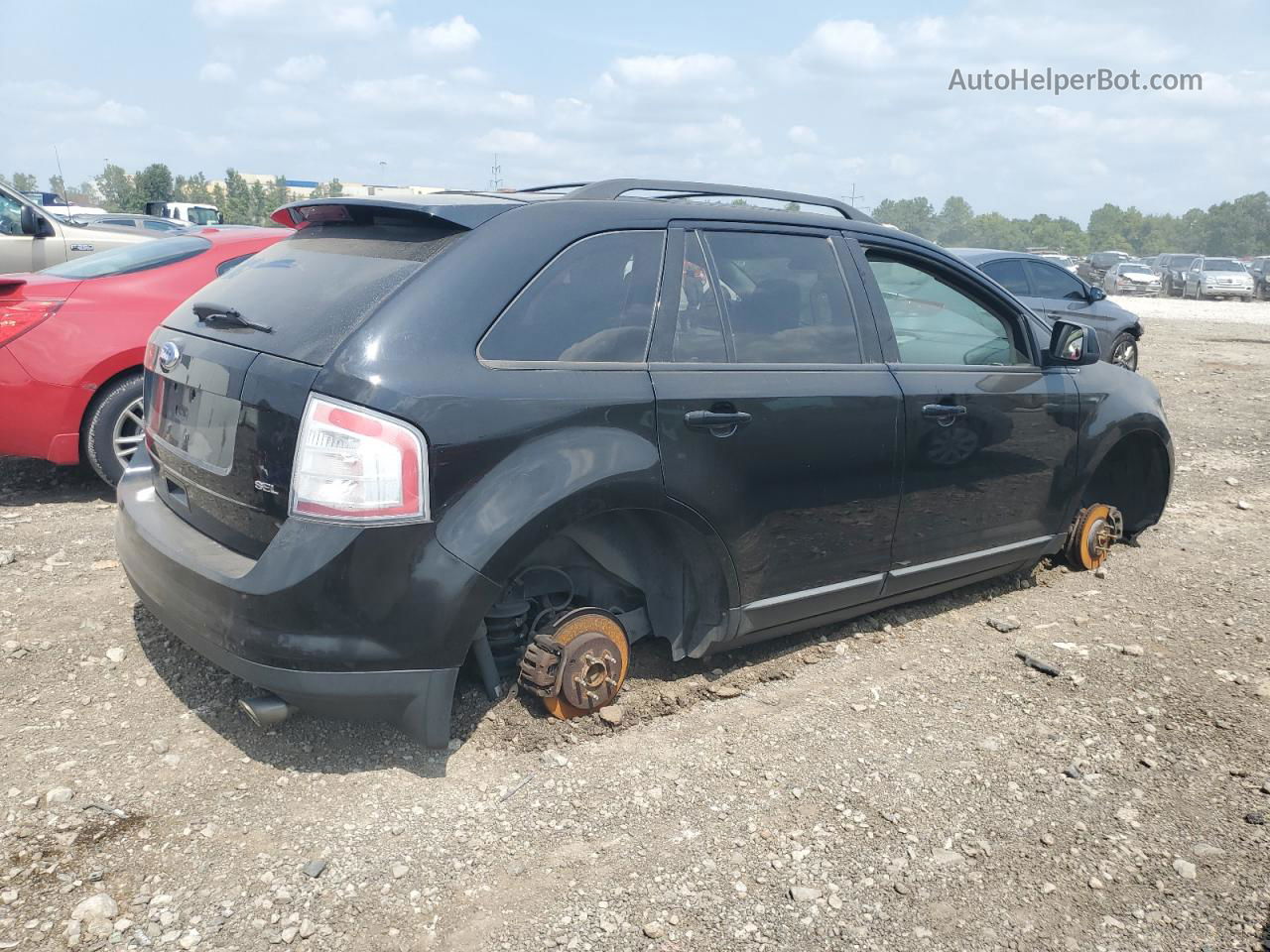 2008 Ford Edge Sel Black vin: 2FMDK38C08BA87867