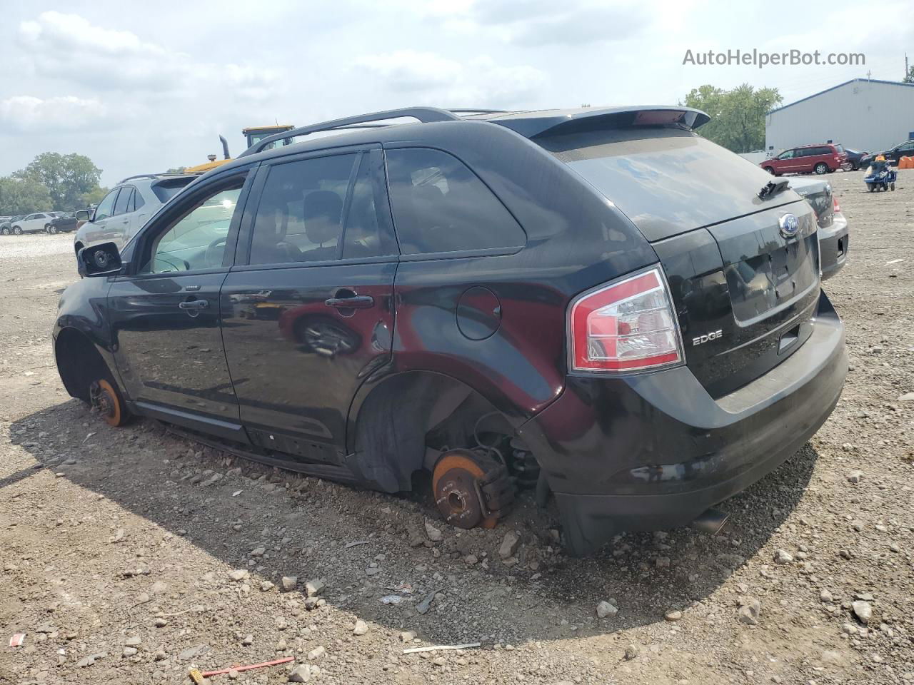 2008 Ford Edge Sel Black vin: 2FMDK38C08BA87867