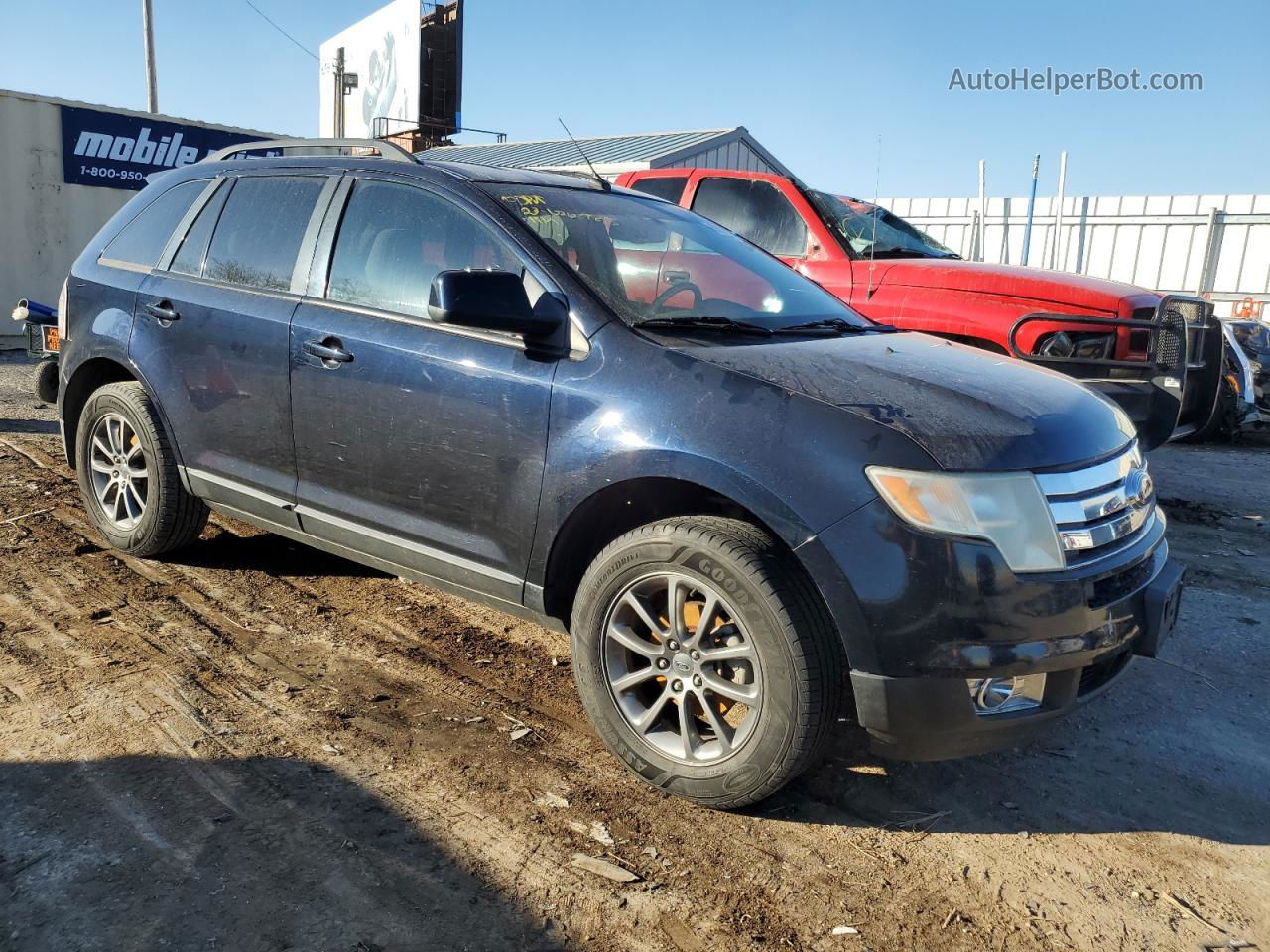 2008 Ford Edge Sel Blue vin: 2FMDK38C08BB41135