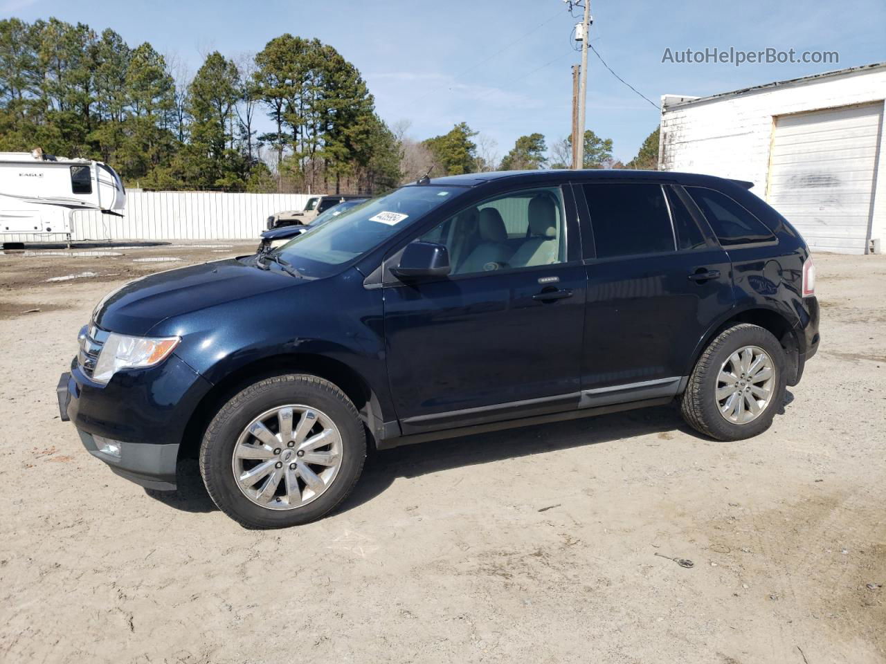 2008 Ford Edge Sel Blue vin: 2FMDK38C18BA10537