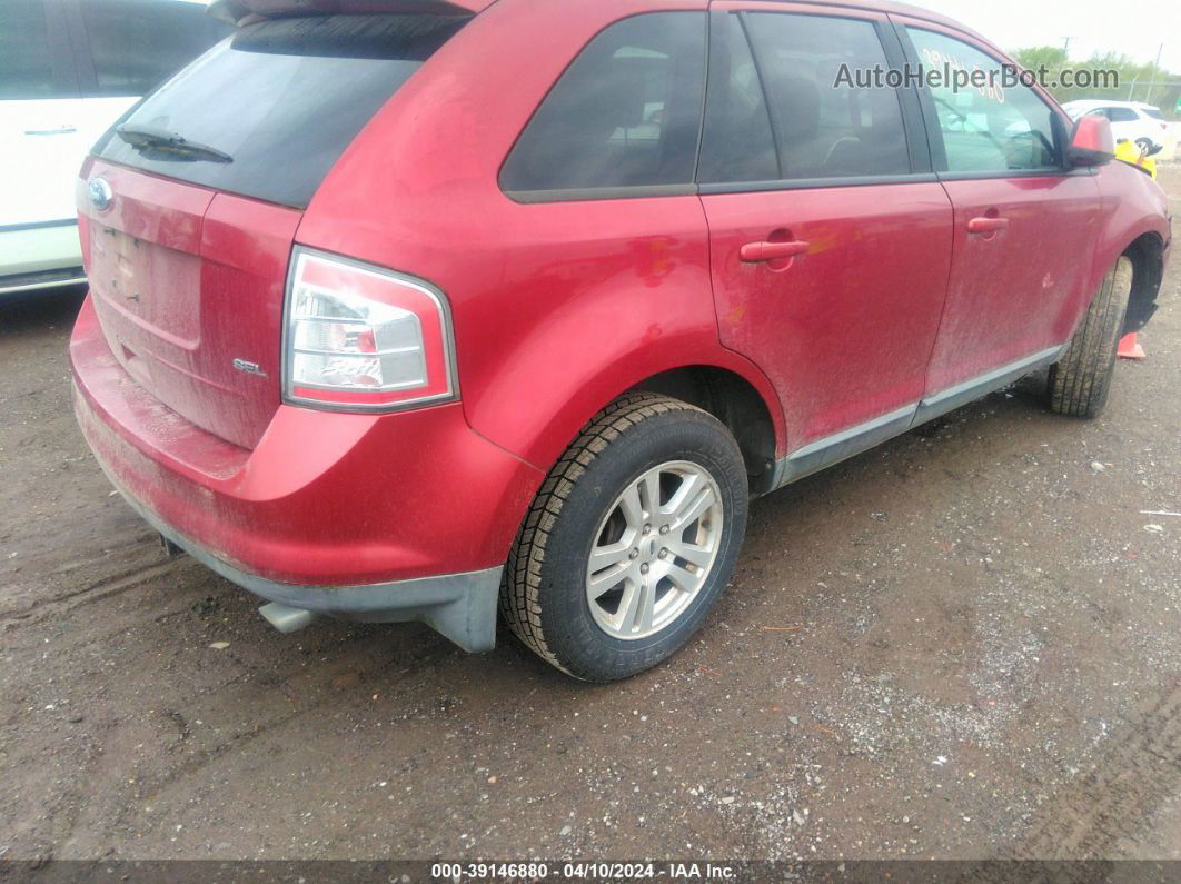 2008 Ford Edge Sel Red vin: 2FMDK38C28BA26813