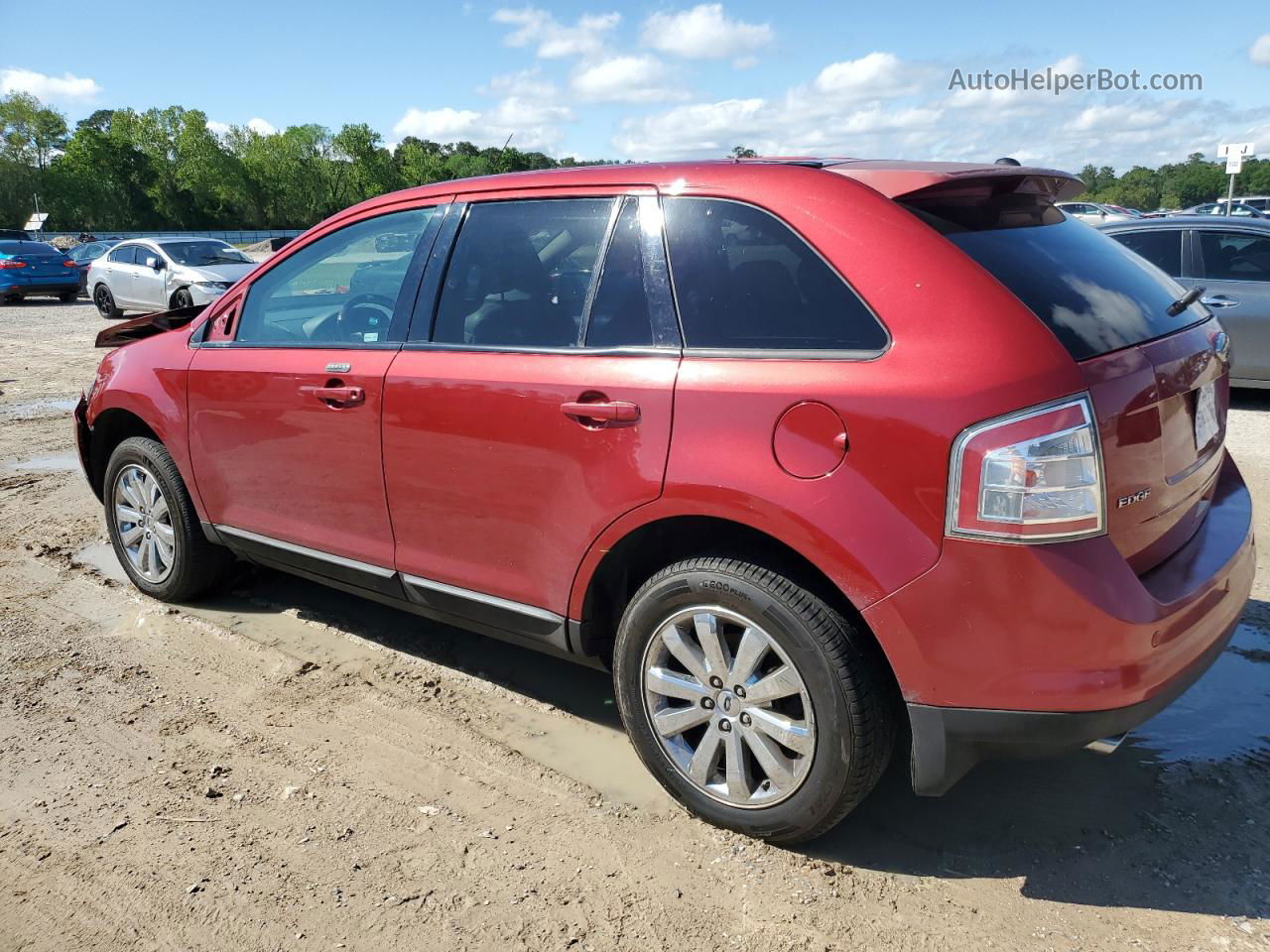 2008 Ford Edge Sel Red vin: 2FMDK38C28BA88390