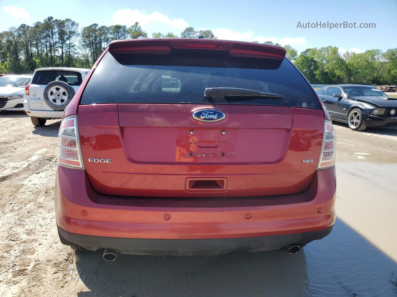 2008 Ford Edge Sel Red vin: 2FMDK38C28BA88390