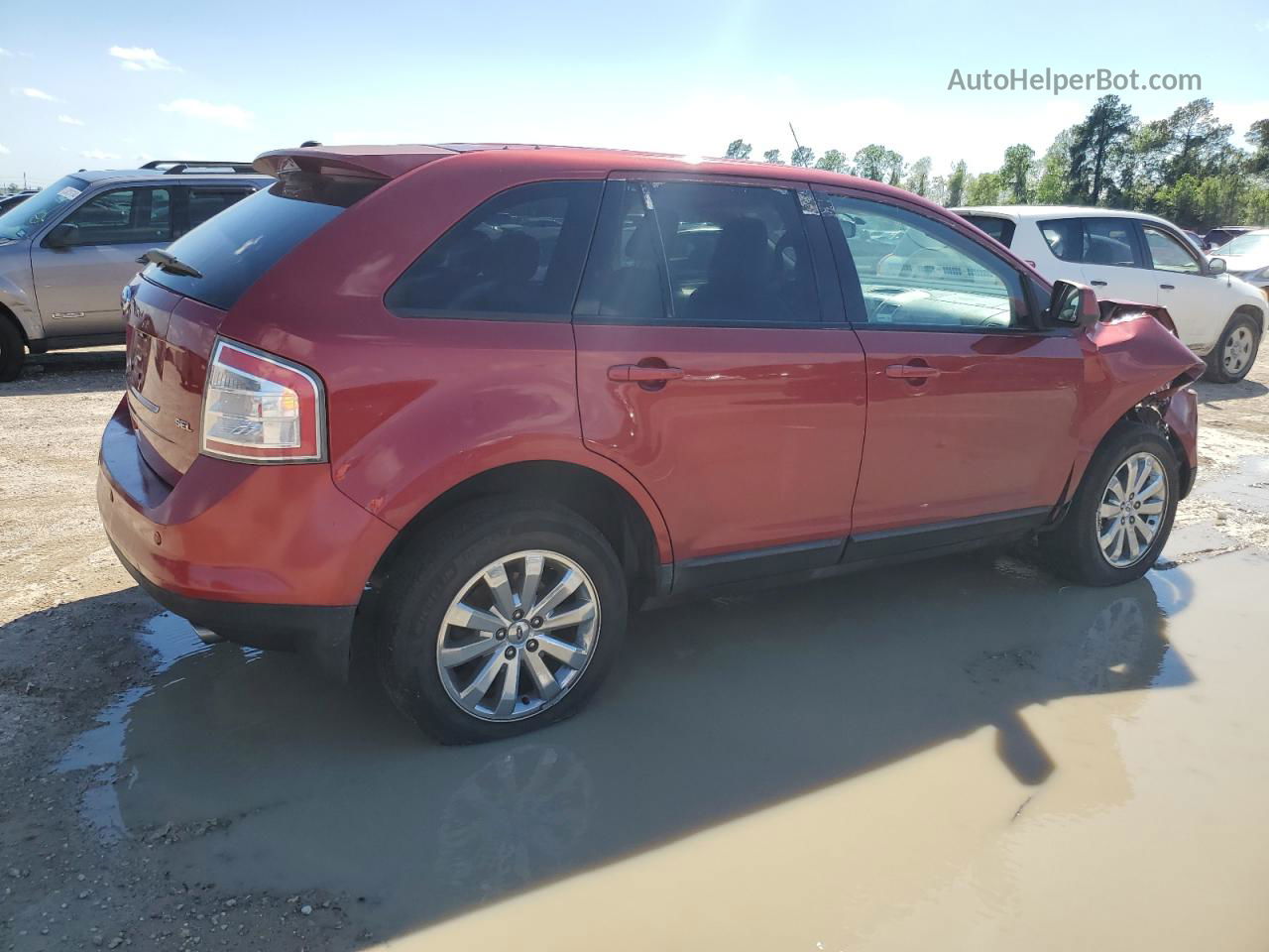 2008 Ford Edge Sel Red vin: 2FMDK38C28BA88390