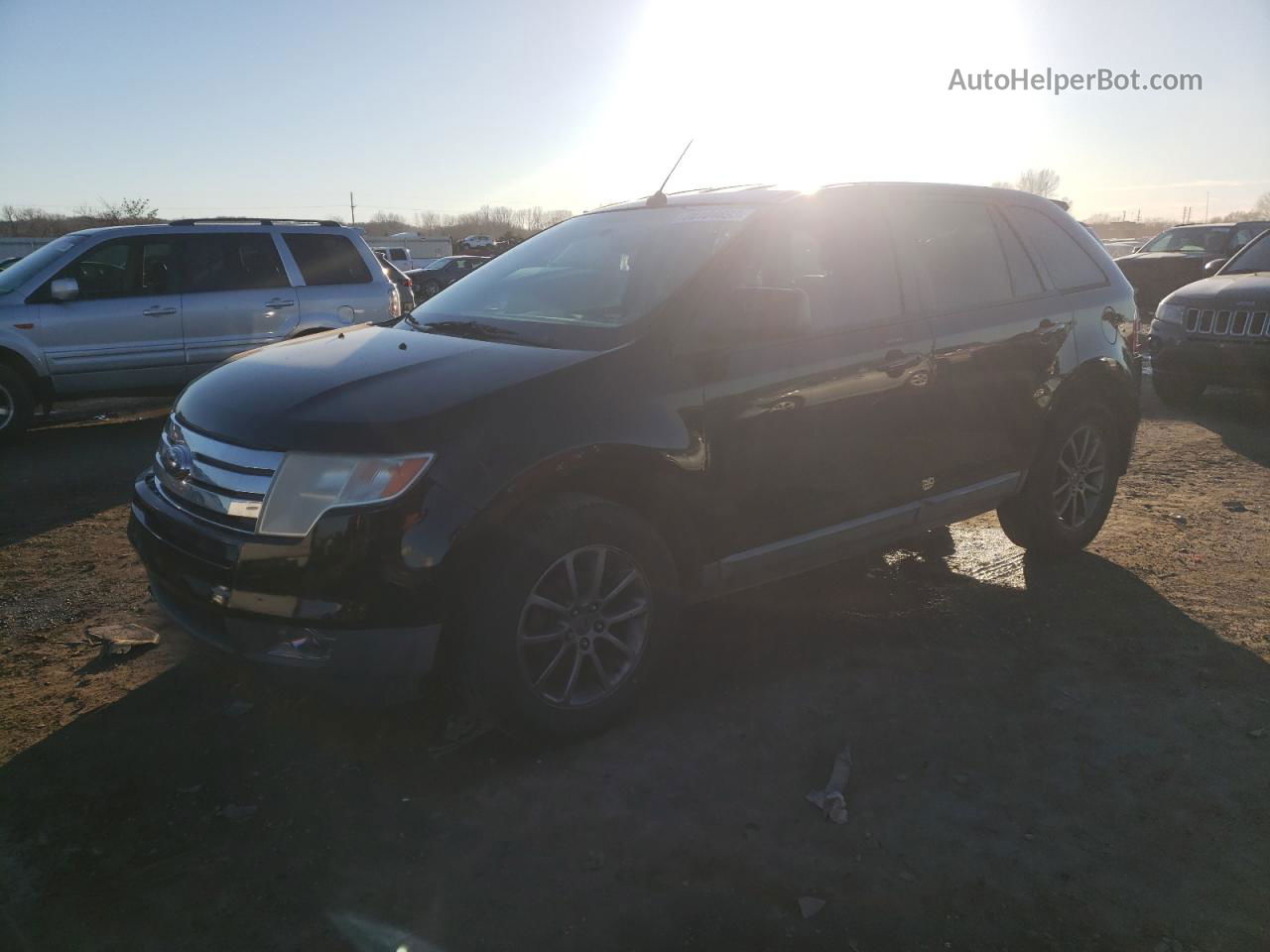 2008 Ford Edge Sel Black vin: 2FMDK38C28BB09433