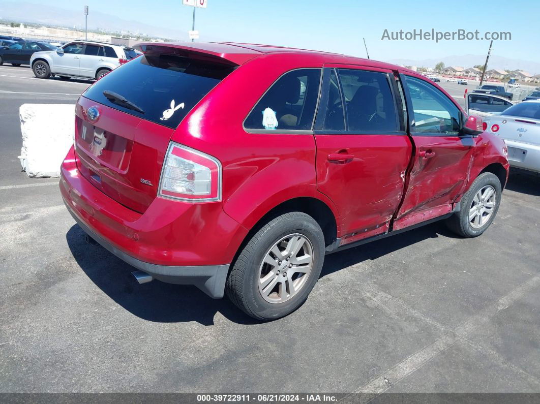 2008 Ford Edge Sel Red vin: 2FMDK38C28BB10422