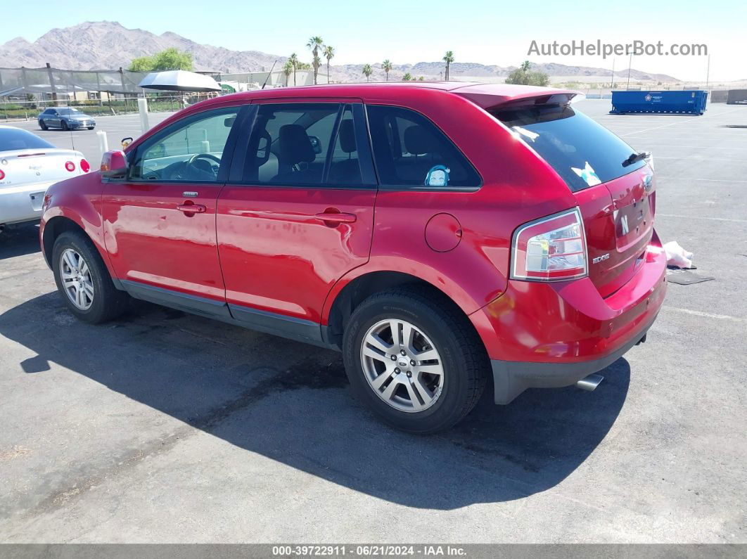 2008 Ford Edge Sel Red vin: 2FMDK38C28BB10422