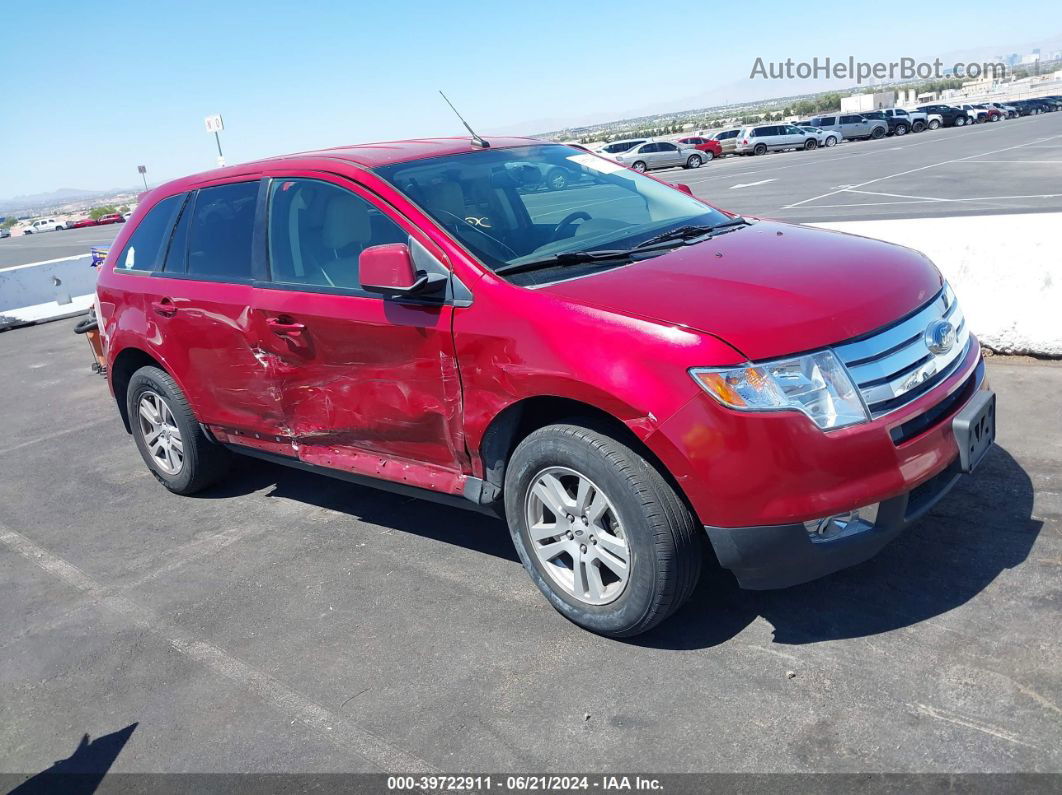 2008 Ford Edge Sel Red vin: 2FMDK38C28BB10422