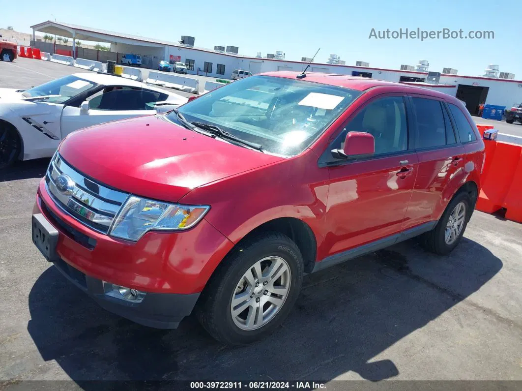 2008 Ford Edge Sel Red vin: 2FMDK38C28BB10422