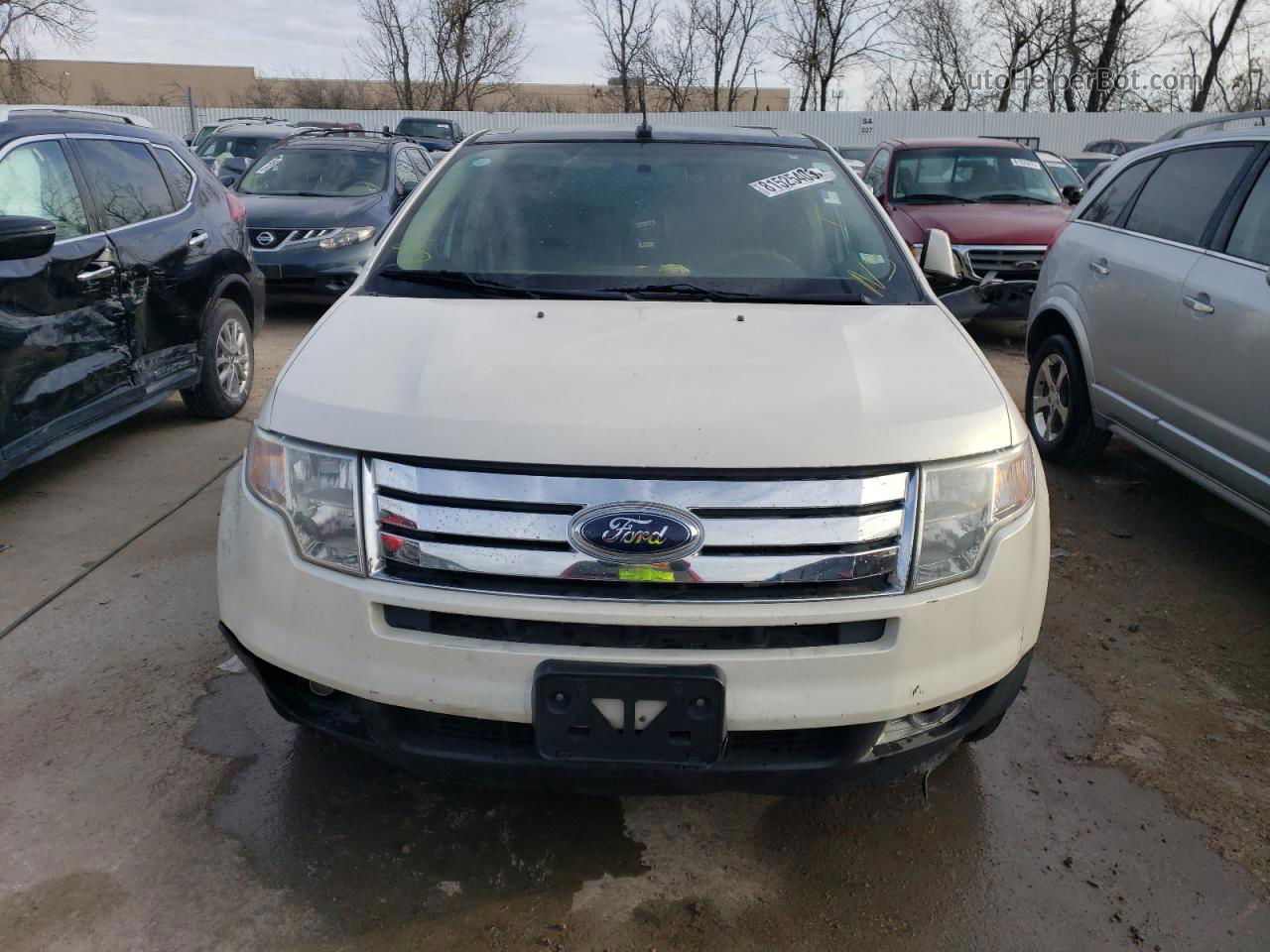 2008 Ford Edge Sel White vin: 2FMDK38C38BB41467