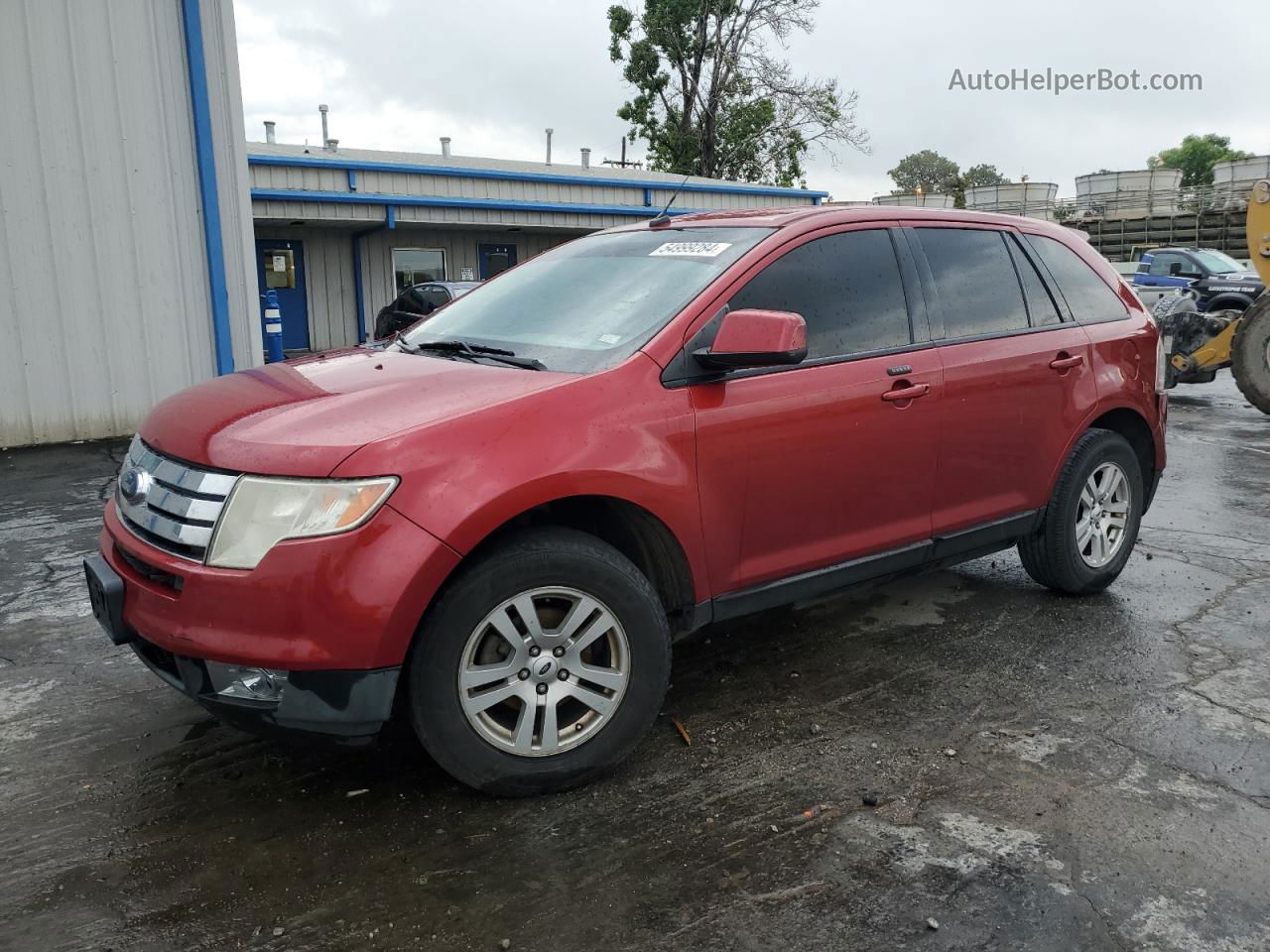 2008 Ford Edge Sel Red vin: 2FMDK38C48BA65970