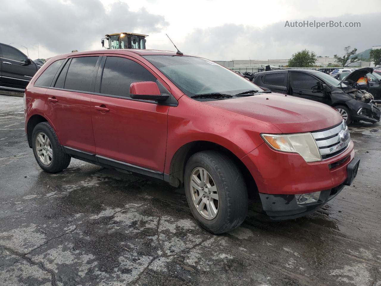 2008 Ford Edge Sel Red vin: 2FMDK38C48BA65970