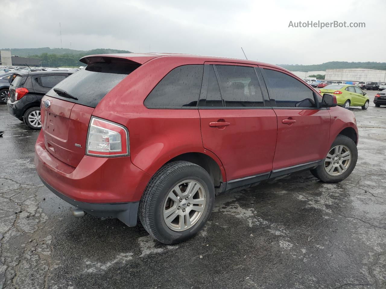 2008 Ford Edge Sel Red vin: 2FMDK38C48BA65970