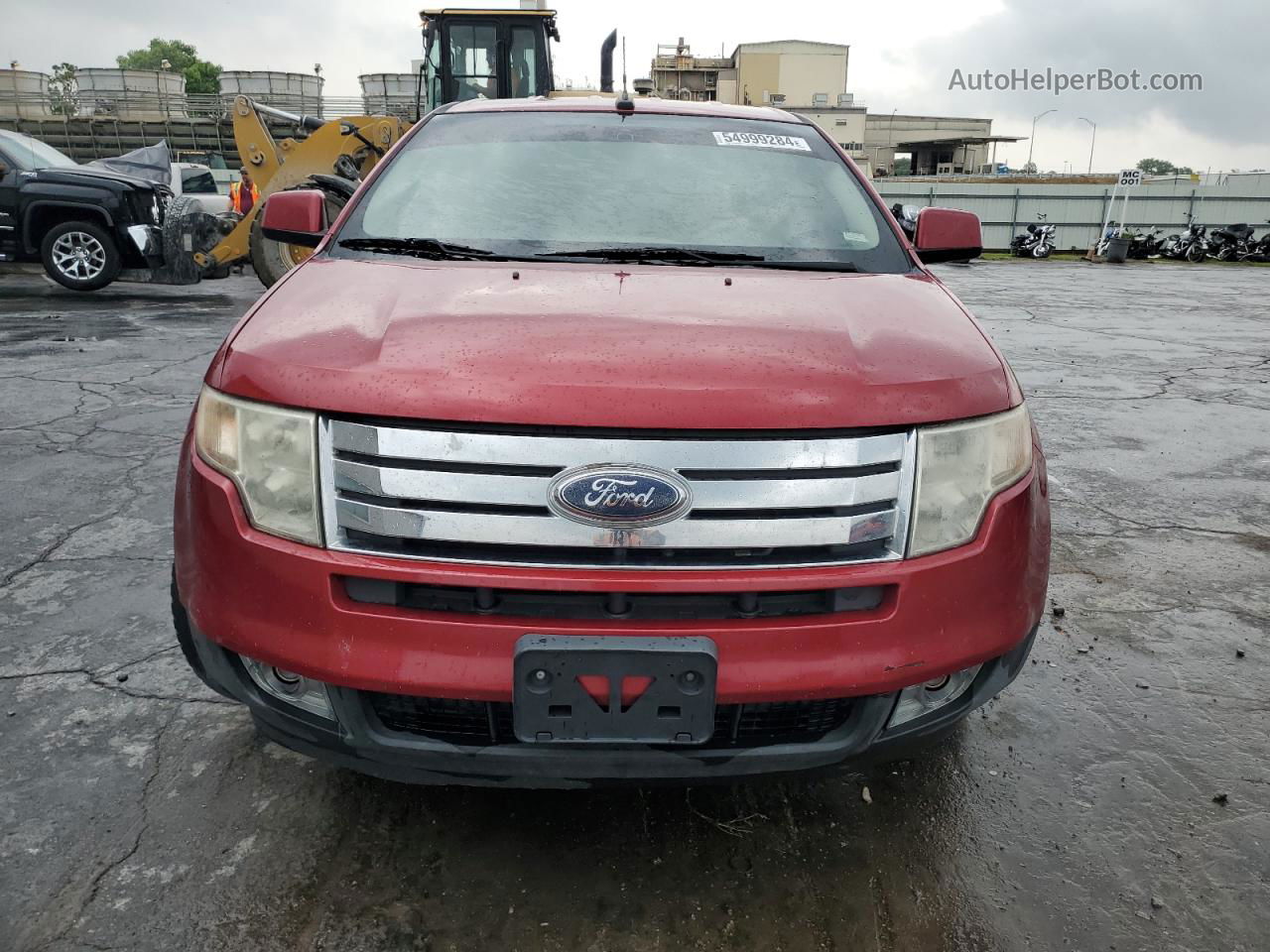 2008 Ford Edge Sel Red vin: 2FMDK38C48BA65970