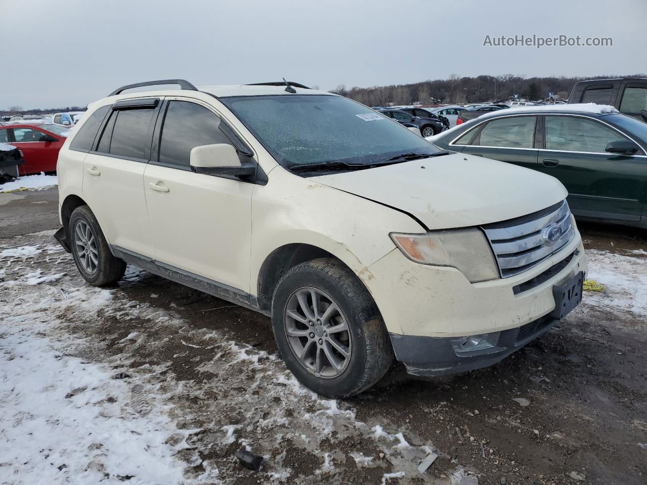 2008 Ford Edge Sel Cream vin: 2FMDK38C48BB45947