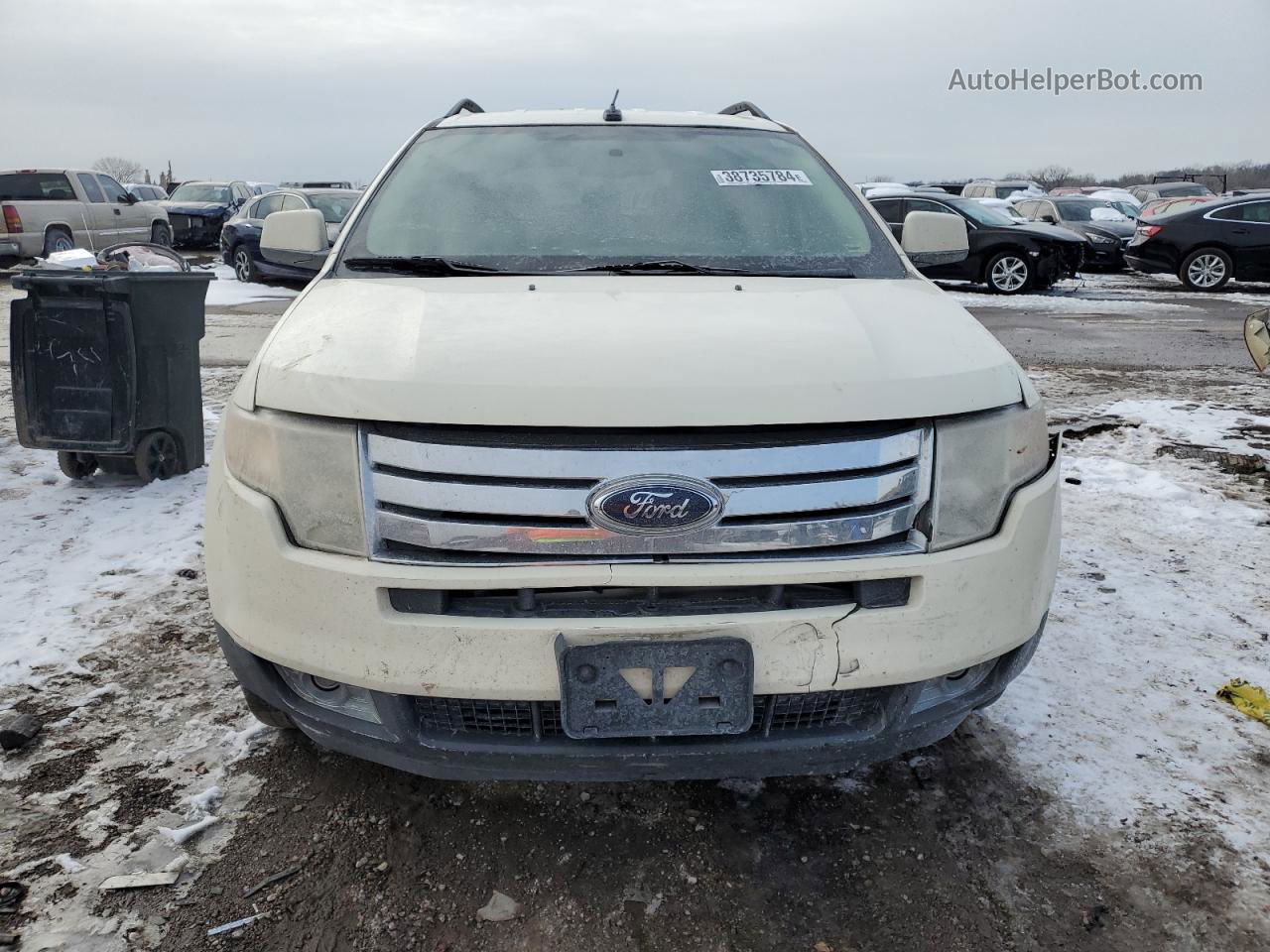 2008 Ford Edge Sel Cream vin: 2FMDK38C48BB45947