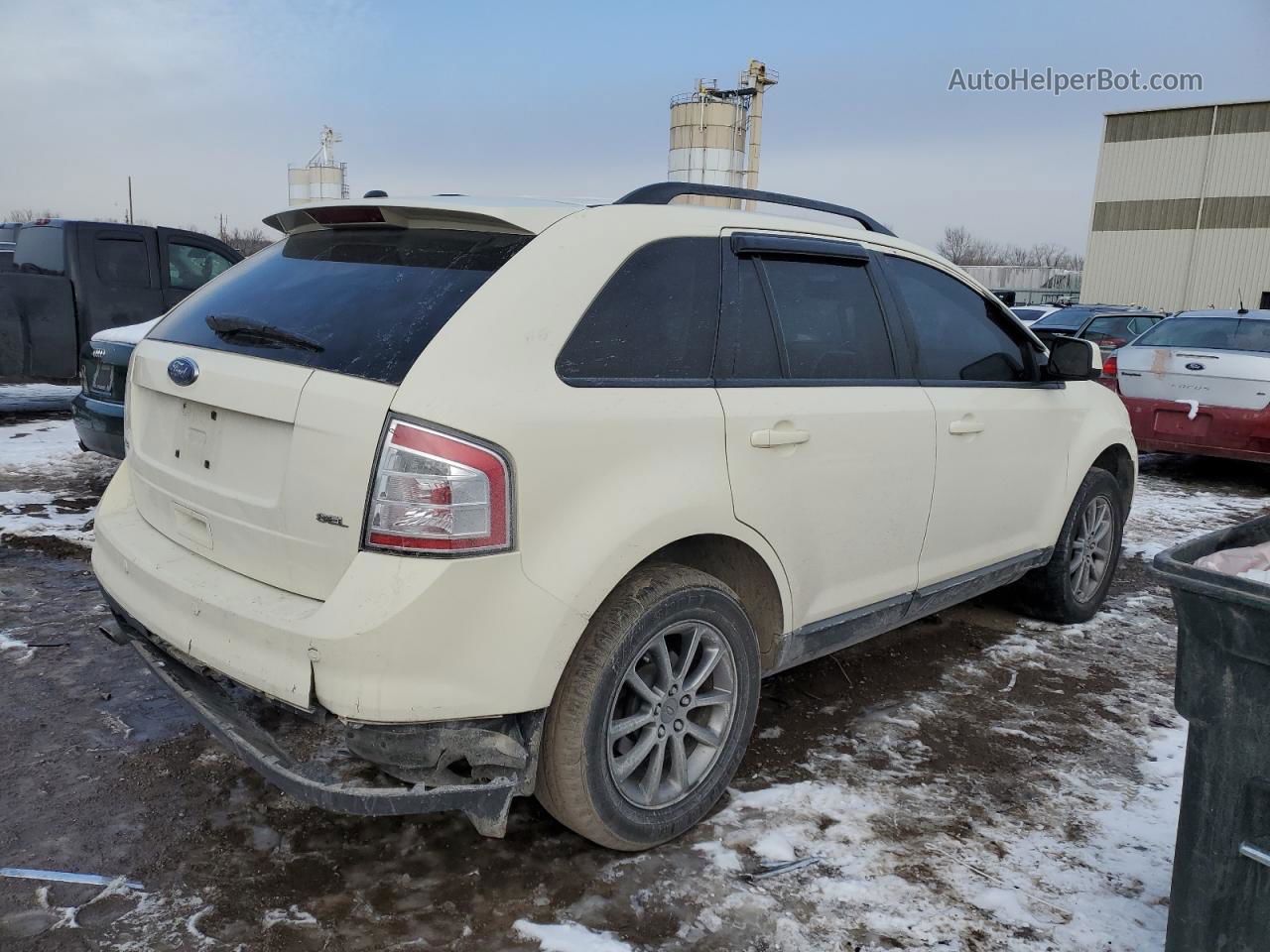 2008 Ford Edge Sel Cream vin: 2FMDK38C48BB45947