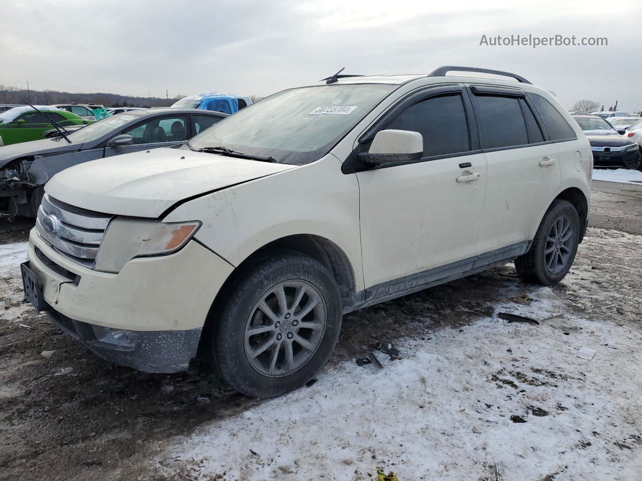 2008 Ford Edge Sel Cream vin: 2FMDK38C48BB45947